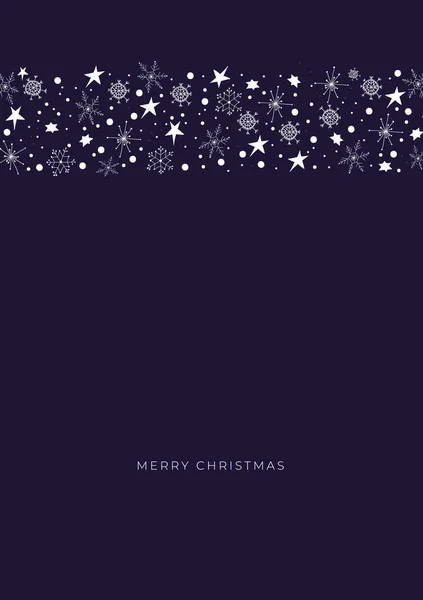 Sevimli Mutlu Noeller vektörü çizilmiş Mutlu yıllar ve Noel karları ve yıldızlı mutlu noeller