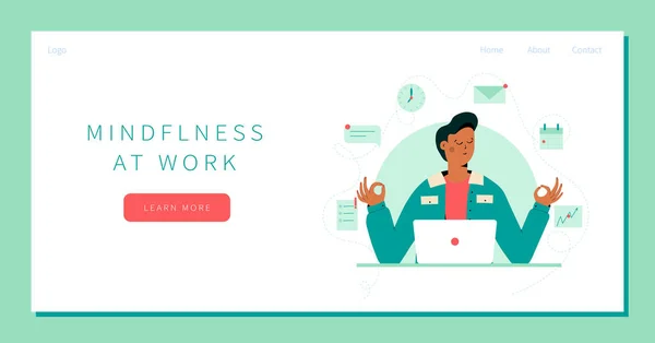 İş Adamı İniş Sayfasını Düşünüyor