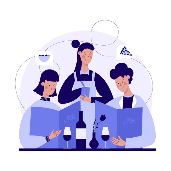 Dışarıda yemek yiyen çift.