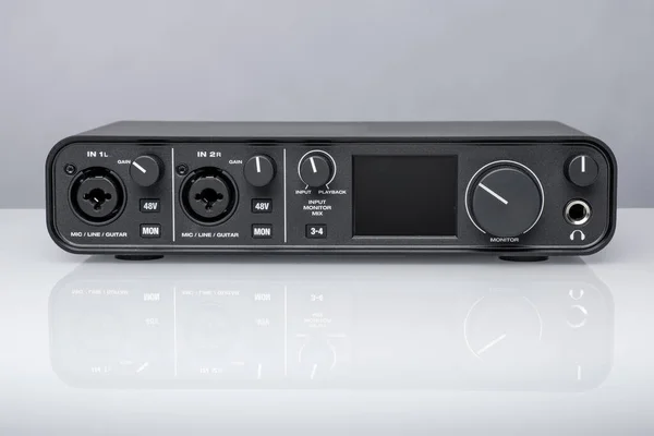 USB Audio interface for home recording — Stock Photo, Image