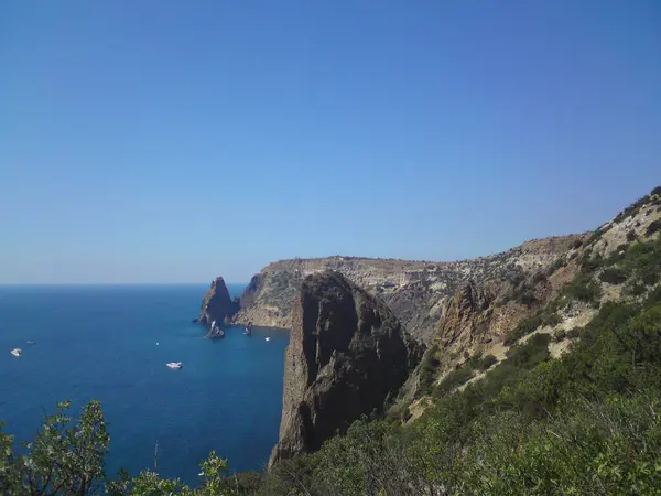 Kırım, Fiolent Burnu, dağdan deniz manzarası