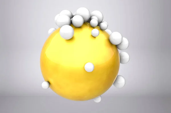 Soyut duvar kağıdı parlak toplar 3D