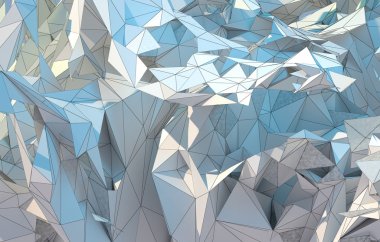 Düşük Poli soyut çizim