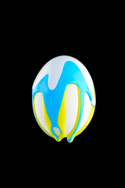 White egg drenched colors — Stock Photo, Image