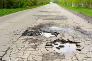 Ormanda kırık yol