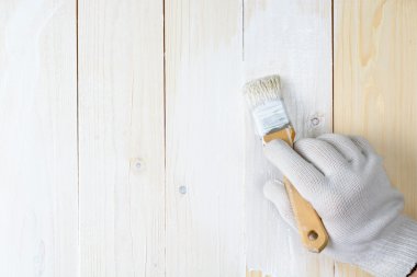 Boyama ahşap duvarları