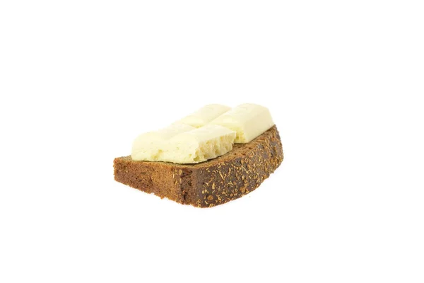 Borodino bread with chocolate — Stock Photo, Image