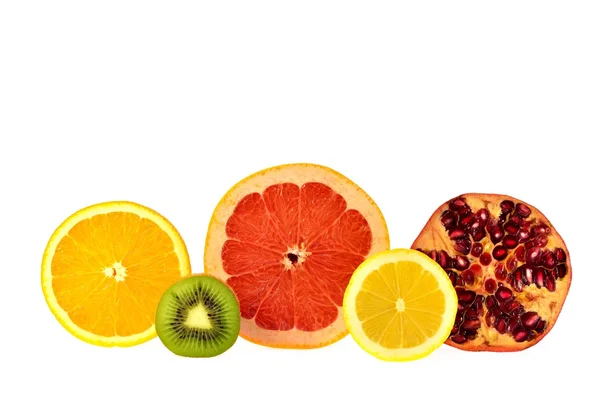 Uříznout polovinu ovoce — Stock fotografie