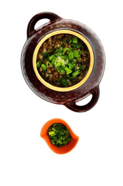 Haşlanmış buğday Kaşa tereyağı ile