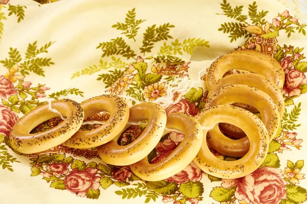 Bagels with poppy seeds — Stock Photo, Image