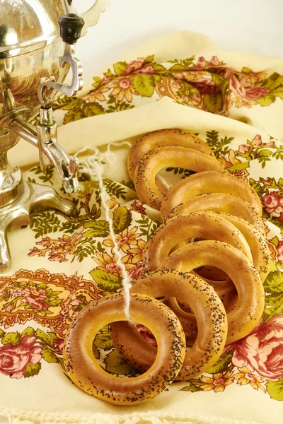 Bagels with poppy seeds — Stock Photo, Image