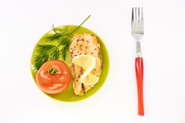 Taze sebze ve balık güveç