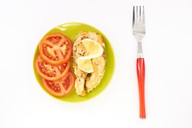 Taze sebze ve balık güveç