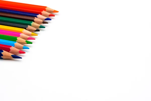 Sharpened colored pencils — Stock Photo, Image