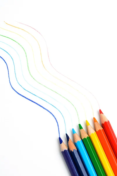 Sharpened colored pencils — Stock Photo, Image