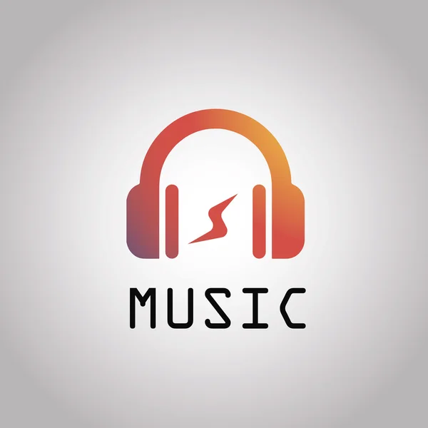 Modern vector music logo. fm, radio. EPS10 — Stock Vector