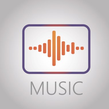 Elektronik dalga logo şablonu. Tasarım vektör Icon set. Kullanabileceğiniz