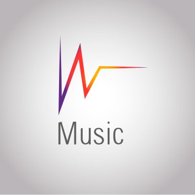 Güzel müzik logosunu görmeniz gerekir. Vektör halat eps 10