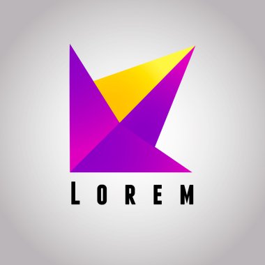 İş soyut logo simge. Şirket, medya, teknoloji stilleri