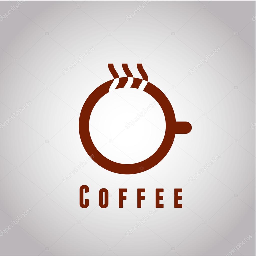 Güzel bir fincan kahve. logo vektör simgesini Eps 10 — Stok Vektör