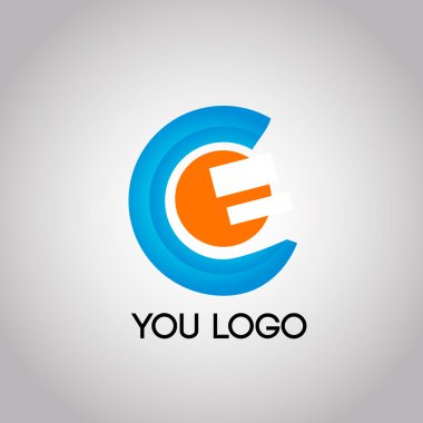 İş soyut daire simgesi. Şirket, medya, teknoloji styl
