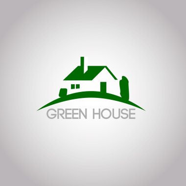 Yeşil vektör evi logo Eps 10