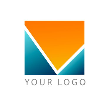 Soyut kare logo tasarım