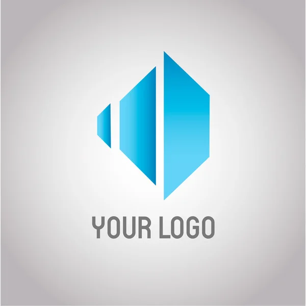 Rhombus abstrakte Immobilien-Vektor-Logo-Design-Vorlage. modern — Stockvektor