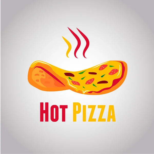 Pizza restaurante Logo vetor — Vetor de Stock