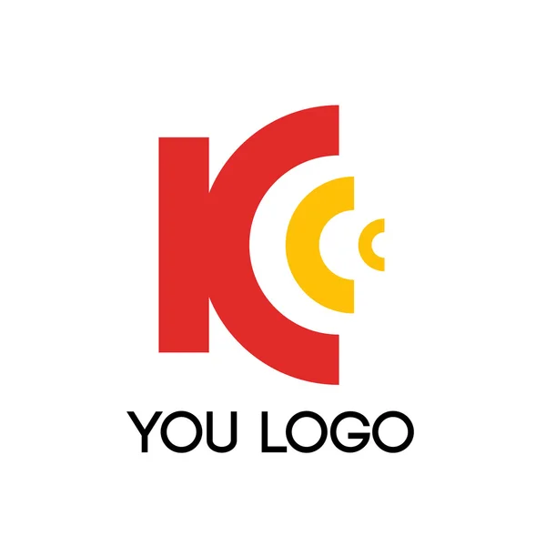 Media vector abstracto icono logo — Archivo Imágenes Vectoriales