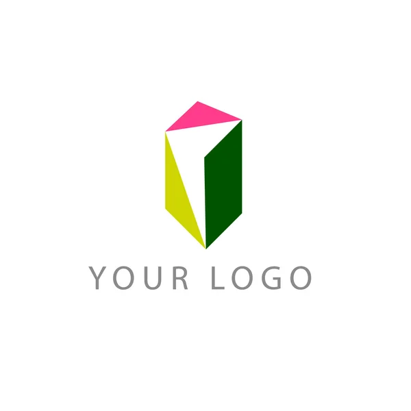 Logo geometrico — Vettoriale Stock