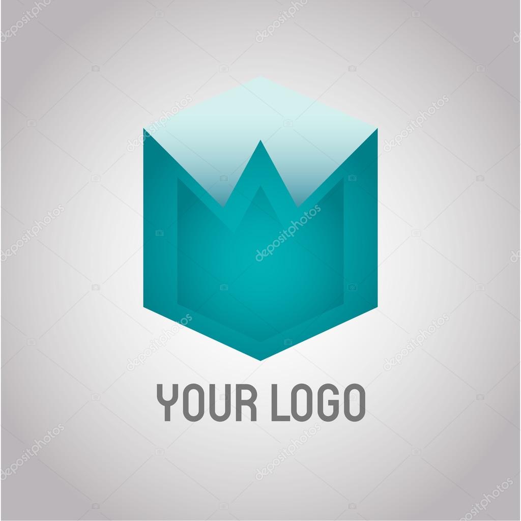Rhombus abstract Real estate vector logo design template. Modern symbol icon. Corporate company emblem luxury style. EPS 10