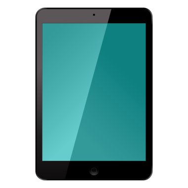 Elektronik Tablet Gadget vektör illüstrasyon izole