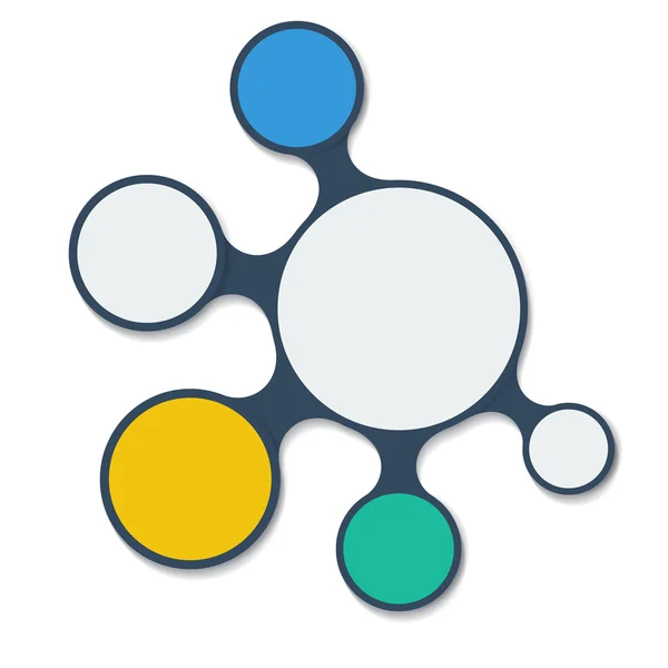 Infographic Metaball öğesi düz vektör tasarımı