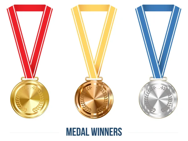 Şerit kümesi, vektör çizim ile Olimpiyat Madalyası