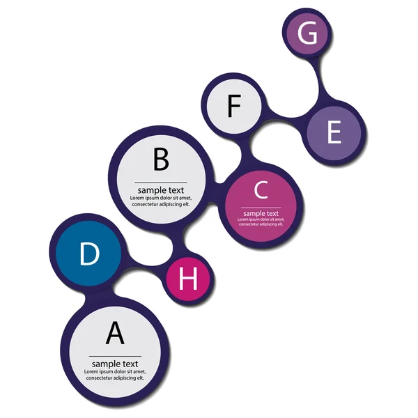 Infographic Metaball öğesi düz vektör tasarımı
