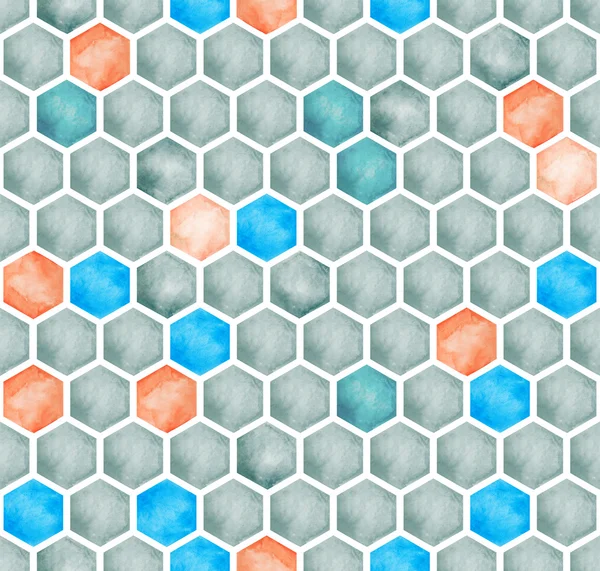 Sulu Boya geometrik poligonal sorunsuz arka plan illüstrasyon