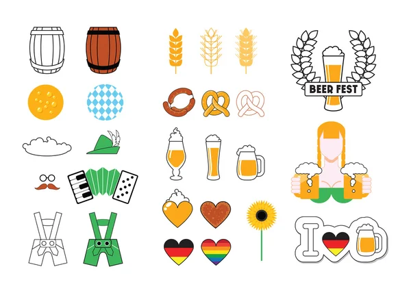 Bira vektör Icon Set