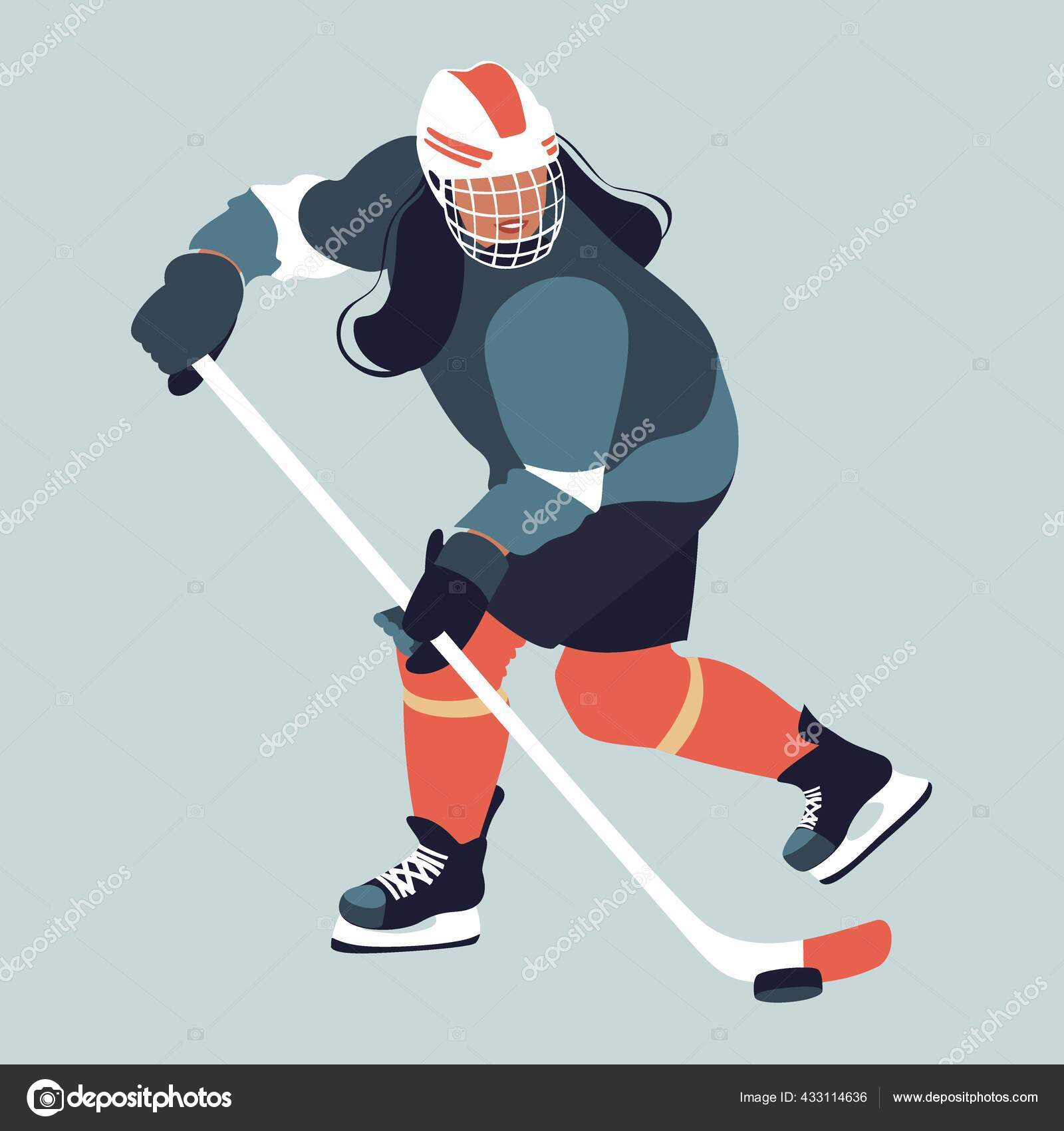Ice Hockey Jersey. Winter Sport Game Equipments Stock Vector