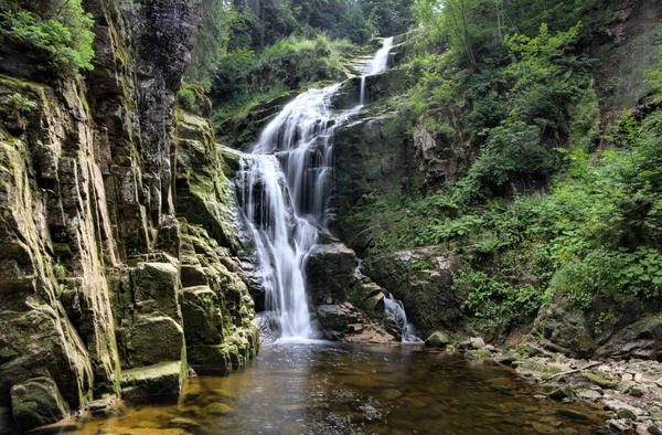 Kamienczyk waterfall in the mountains, Karkonosze,  Giant Mountains