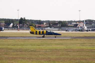 Baltık arılar takım üzerinde Aero L-39 Albatros Jet.