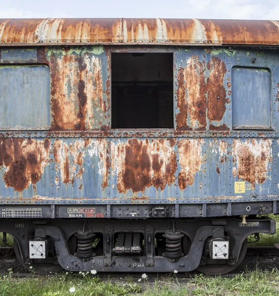 Gamla järnvägsvagn — Stockfoto