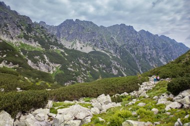 Tatra Ulusal Parkı 'ndaki dağ manzarası