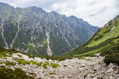 Tatra Ulusal Parkı 'ndaki dağ manzarası
