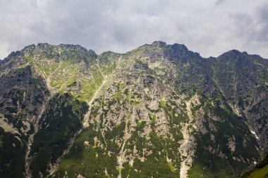 Tatra Ulusal Parkı 'ndaki dağ manzarası