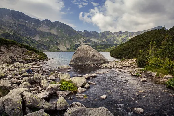 Paisagem Montanhosa Parque Nacional Tatra — Fotografia de Stock