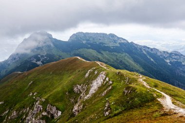 Tatra Ulusal Parkı 'ndaki dağ manzarası