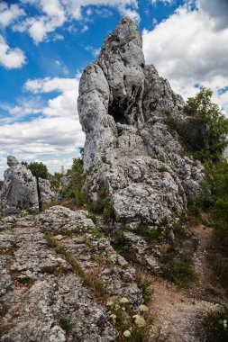 Polonya 'daki Krakow-Czestochowa Jura Kayaları