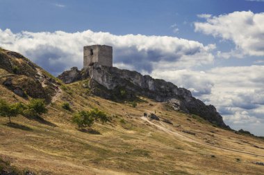Polonya 'daki Ortaçağ Olsztyn şatosunun kalıntıları
