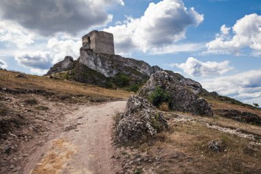 Polonya 'daki Ortaçağ Olsztyn şatosunun kalıntıları